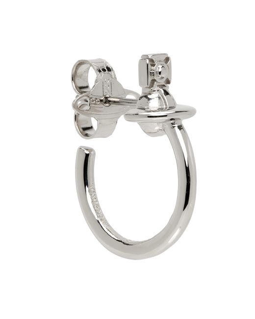 Vivienne Westwood White Vera Single-Ring Earrings for men