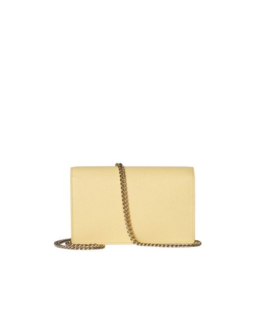 Gucci Natural Gg Marmont Wallet On Chain