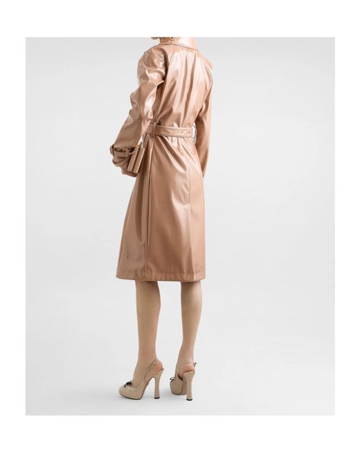 Dolce & Gabbana Natural Belted Trench Coat