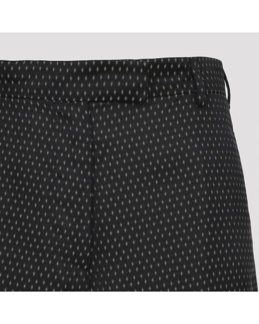 Dries Van Noten Black Dot Printed Straight-Leg Trousers