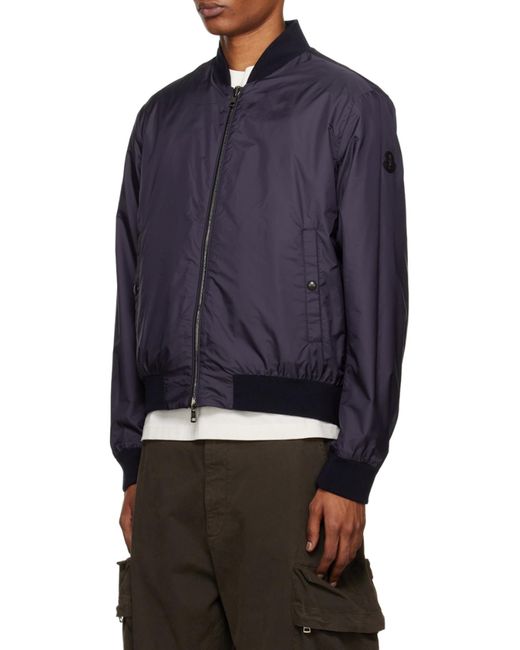 Moncler Blue Barn Reversible Bomber Jacket for men