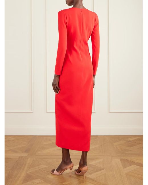 Alessandra Rich Red Bow-Decorated Dress