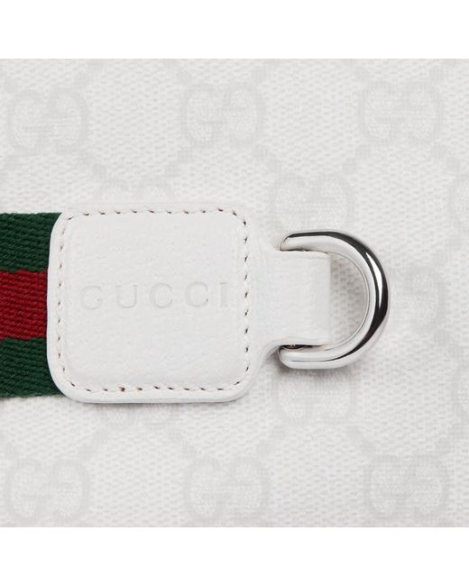 Gucci White Medium Gg Toiletry Case
