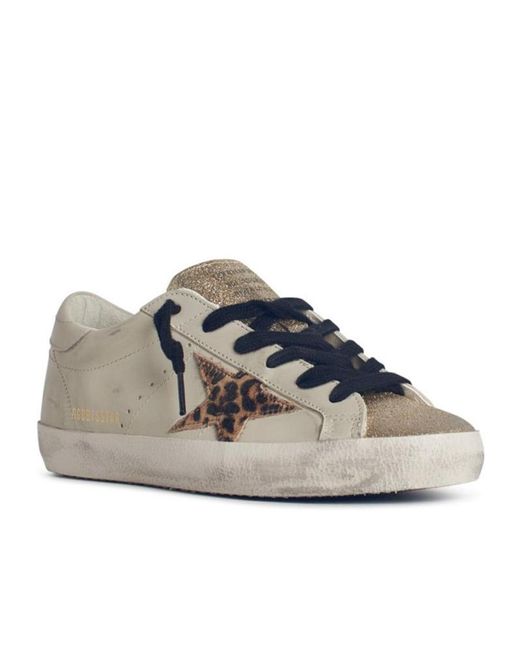 Golden Goose Deluxe Brand Gray Super Star Glittered Sneakers