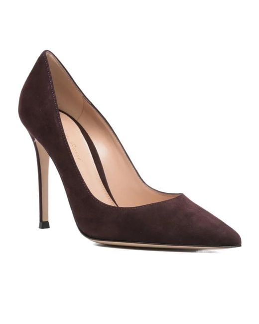 Gianvito Rossi Brown Pointed-Toe Pumps