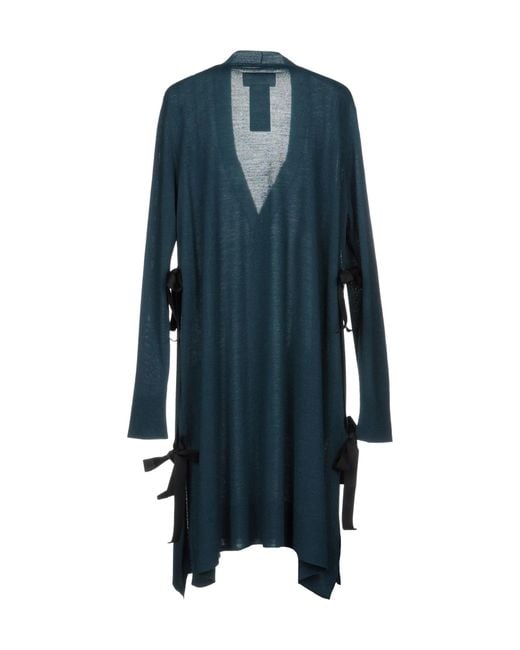 MM6 by Maison Margiela Blue Knitted Cardigan