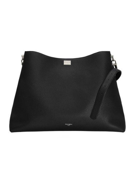 Dolce & Gabbana Black Vittoria Shoulder And Crossbody Bag for men