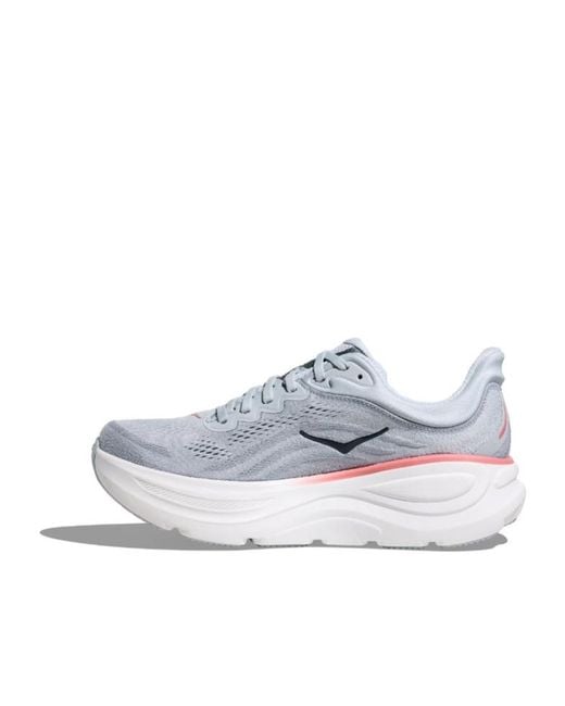 Hoka One One Gray Bondi 9 X Wide Low-Top Sneakers