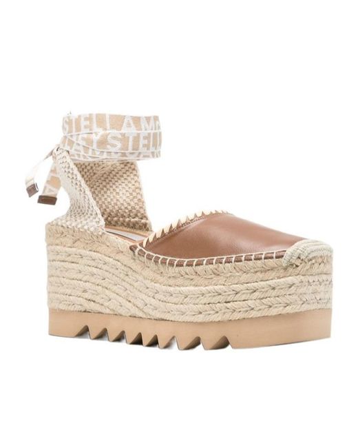 Stella McCartney Natural Gaia Platform Espadrilles