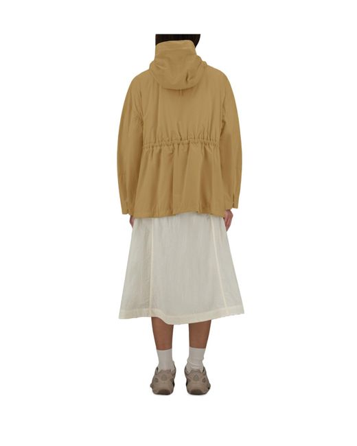 Herno Natural Laminar Drawstring Parka Hooded Jacket