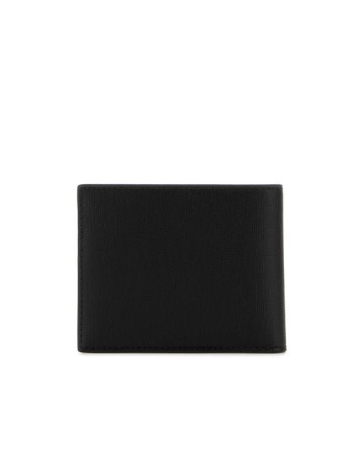 Bally Black Logo-Printed Bi-Fold Wallet for men