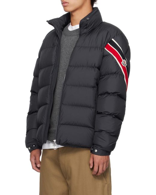 Moncler Blue Solayan Zip-Up Short Down Jacket for men