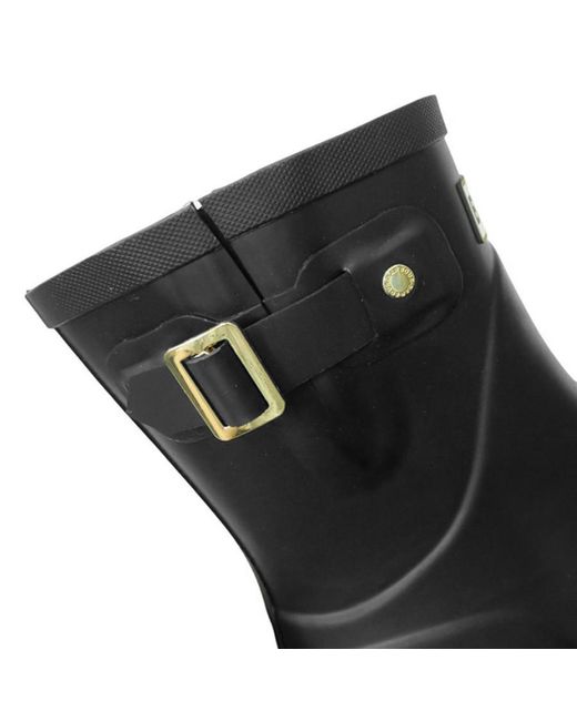 Barbour Black Round-Toe Ankle Boots