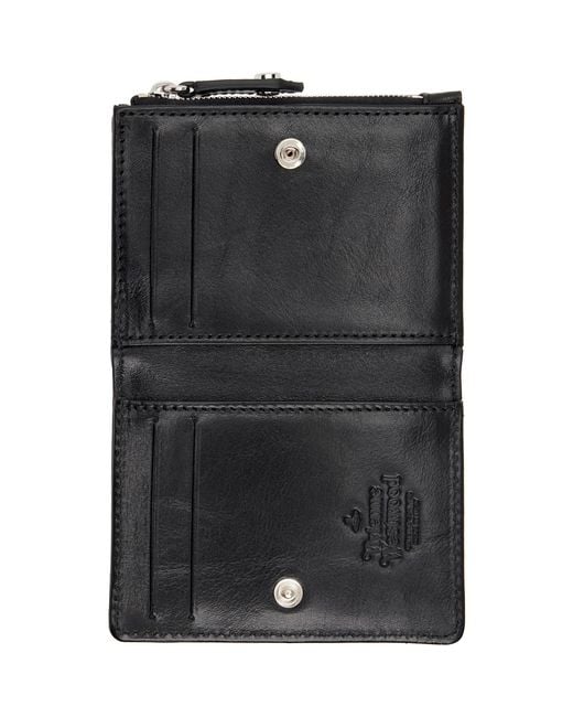 Vivienne Westwood Black Slim Flap Card Pack for men