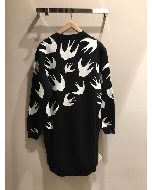 McQ Alexander McQueen Black Swallow Knitted Dress