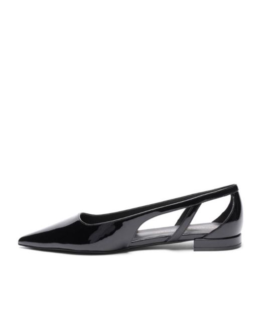 Stuart Weitzman Black Stuart Power Cutout Flat