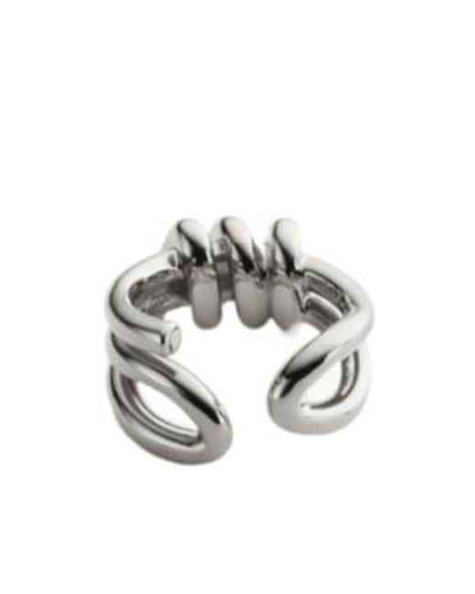 MM6 by Maison Margiela Metallic Knotted Ring