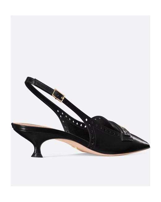 Dior Black Christian Boy Pointed Toe Slingback Pumps