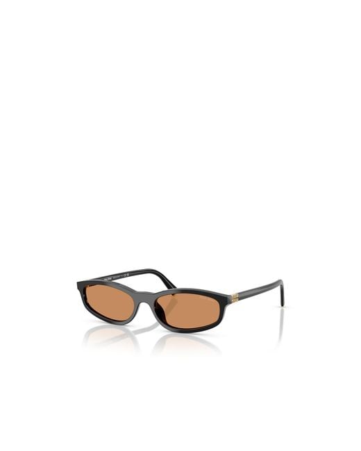 Miu Miu White Eyewear Oval-Frame Sunglasses