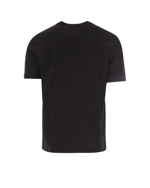 Neil Barrett Black Round Collar Logo T-Shirt for men
