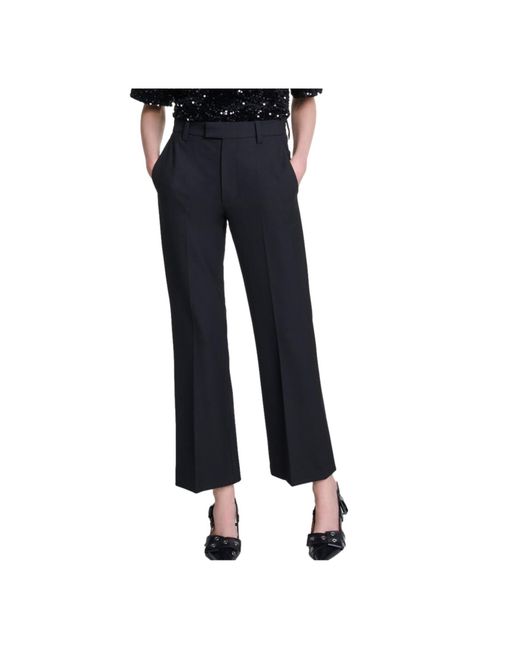 Maje Blue Belt Loop Suit Trousers
