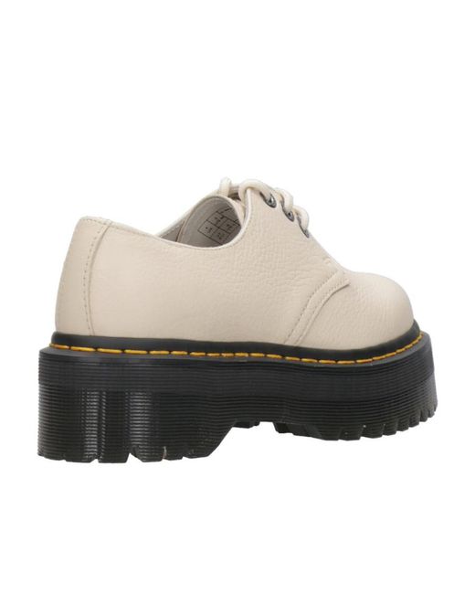 Dr. Martens White Thick-Soled Love Shoes