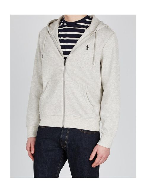 Polo Ralph Lauren White Zippered Hoodie for men