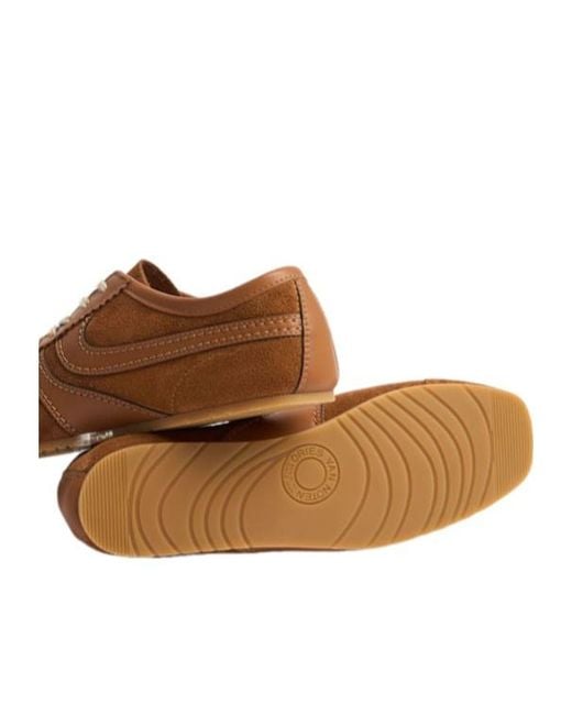 Dries Van Noten Brown Suede Low Top Sneakers