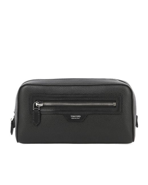 Tom Ford Black Logo Stamp Beauty Case for men