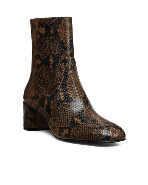 Stuart Weitzman Brown Maeve Zip Bootie