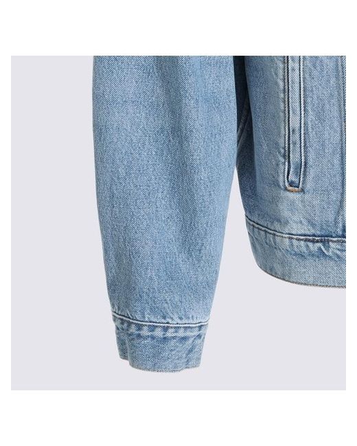 MM6 by Maison Margiela Blue Long Sleeved Denim Jacket for men