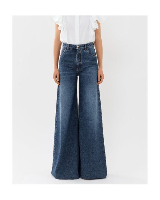 Chloé Blue Chloé Wide-Leg Jeans