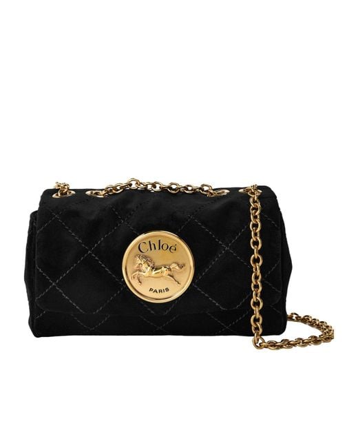 Chloé Black Quilted Shoulder Bag
