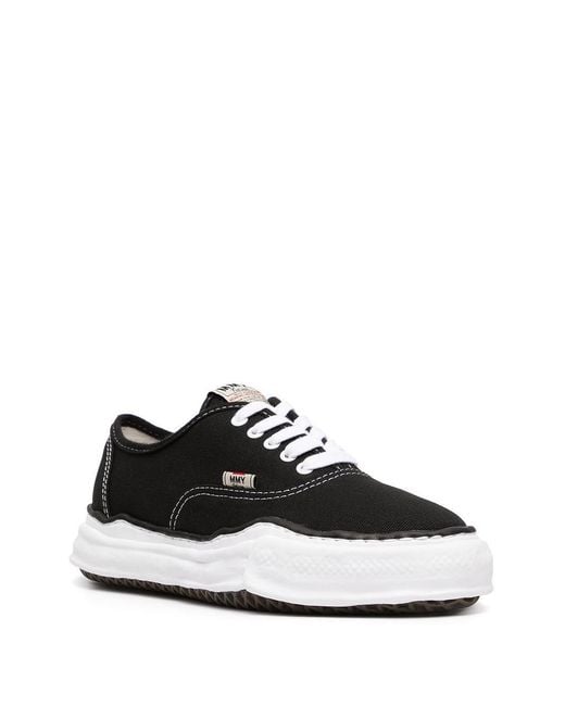 Maison Mihara Yasuhiro Black Baker Lace-Up Sneakers