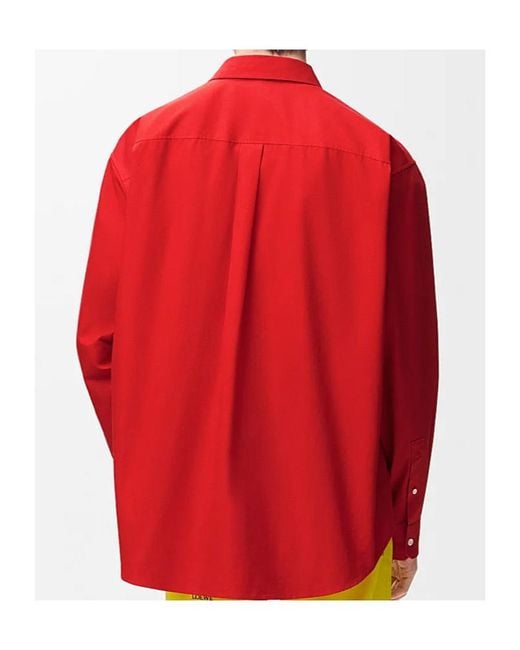 Loewe Anagram Embroidered Button-Down Shirt for men