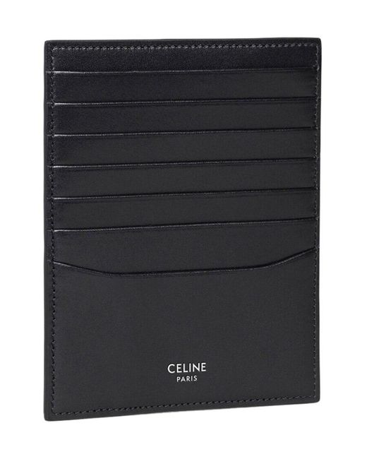 Céline Black Smooth Card Bag for men
