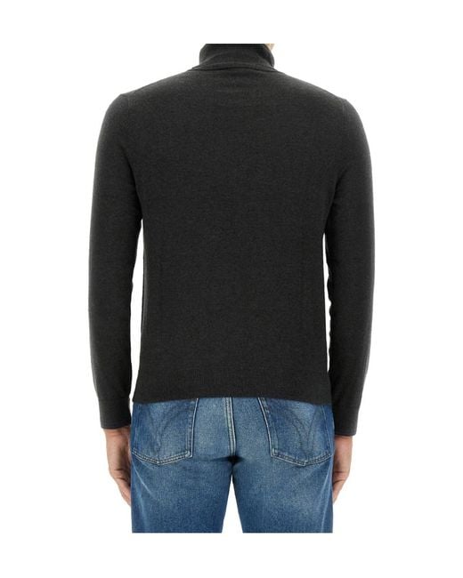Paul Smith Black Ps Paul Smith Zebra Roll Neck Jumper for men