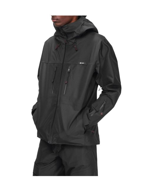 Prada Black Hooded Technical Shell Jacket for men