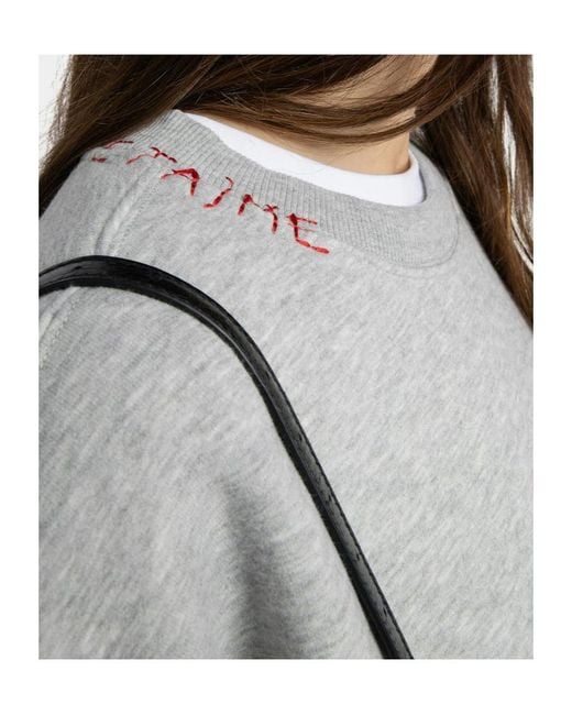 Zadig & Voltaire White Long-Sleeved Sweatshirt