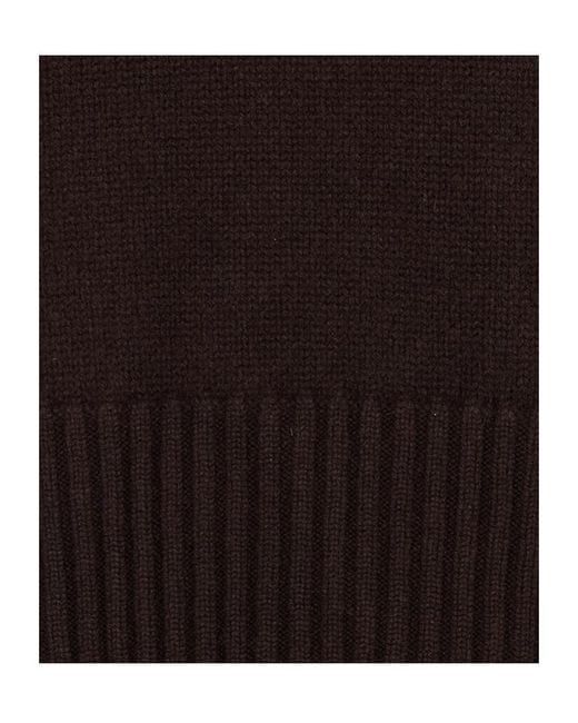 Fedeli Black Long-Sleeved Crewneck Jumper