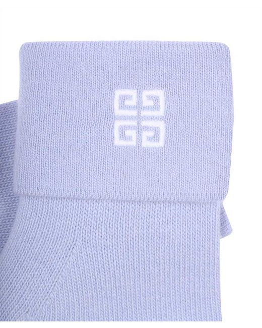 Givenchy White Pattern Gloves for men