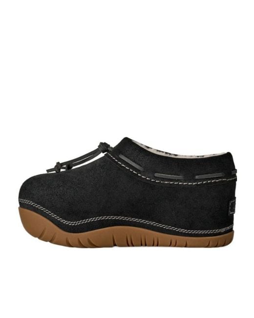 Ugg Black Clog Bucked Slip-On Boots