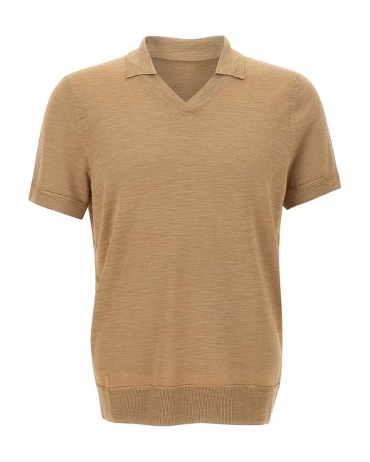 Boss Natural Naden Johnny Collar Polo Shirt for men
