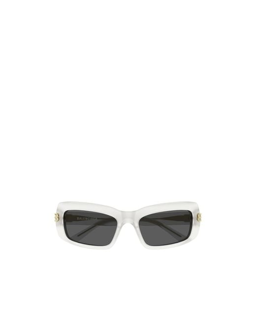 Balenciaga White Eyewear Cat-Eye Frame Sunglasses