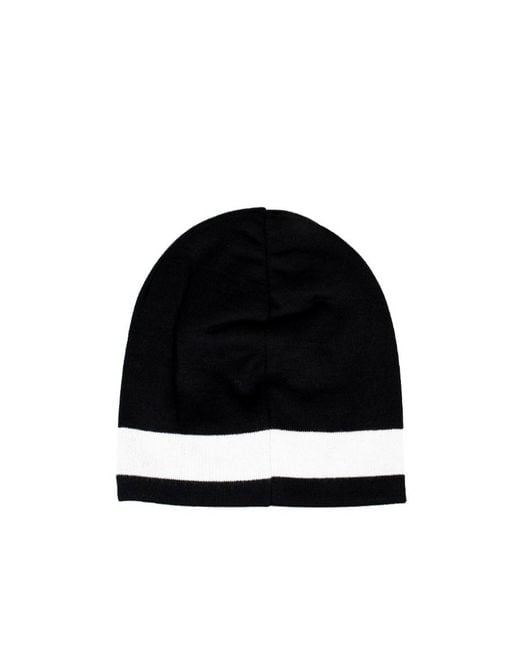 Moschino Black Logo Details Cover Hat for men
