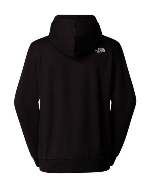 The North Face Black Long-Sleeve Logo Detail Hoodie for men