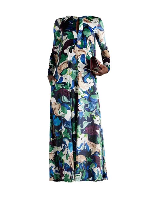 Mary Katrantzou Blue Loose Fit Dress