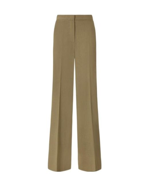 Pinko Green Stretch Pleated Trousers