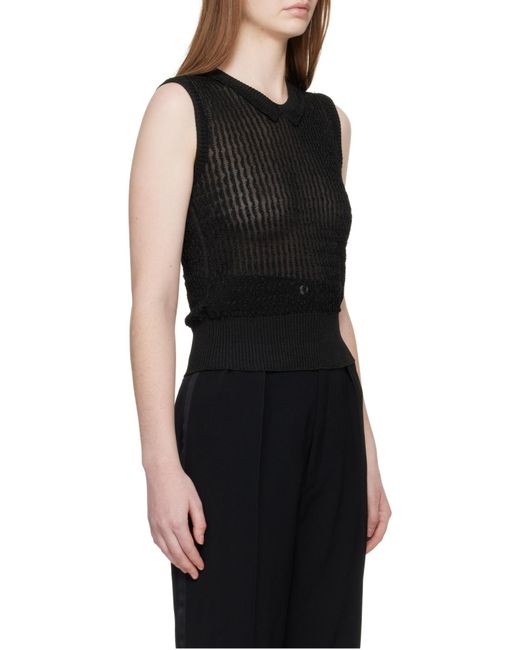 Maison Margiela Black Sleeveless Vest