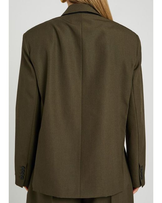 Jacquemus Green La Veste Carree Wool Blazer